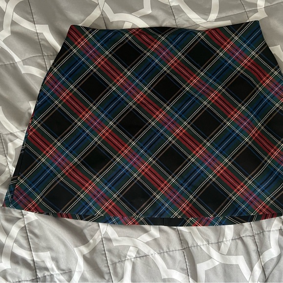 Zara Dresses & Skirts - Zara Tartan Mini Skirt - Black, Red, Blue